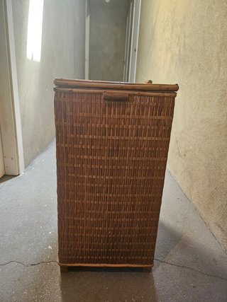 Cesta Mimbre Forrada Tela Interior