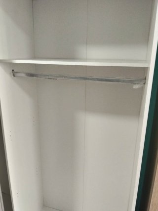 Nuevo Armario puertas correderas madera y blanco