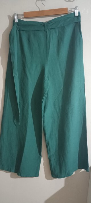 Pantalón cruzado verde talla única