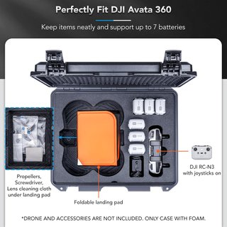 Maletín Lykus Titan AT300 DJI Avata Negro/Naranja