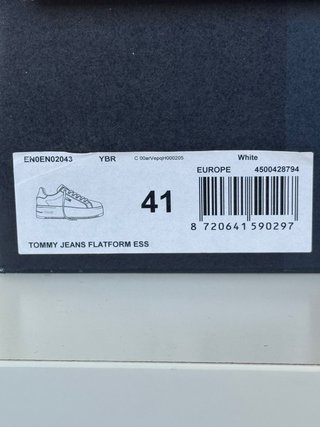 Zapatillas Tommy Jeans Blancas Piel Talla 41