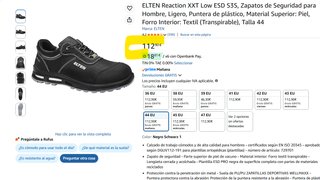 ELTEN Reaction XXT Low ESD S3S Zapatos Seguridad