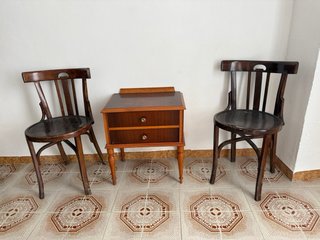 2 Camas Niqueladas Blancas Antiguas