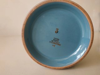 Tarro Cerámica Diseño Italiano Azul y Dorado