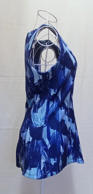 Top H&M Peplum Azul Talla M