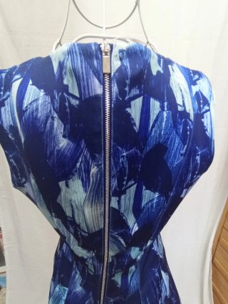 Top H&M Peplum Azul Talla M