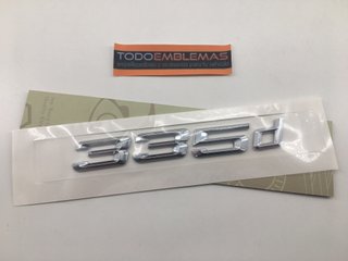 EMBLEMA CROMADO LETRAS TRASERAS BMW 335D