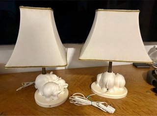 Coppia Abat-jour Vintage Elefanti