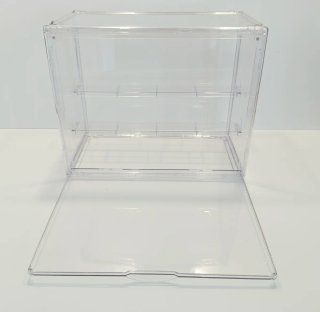 Vitrina expositora transparente