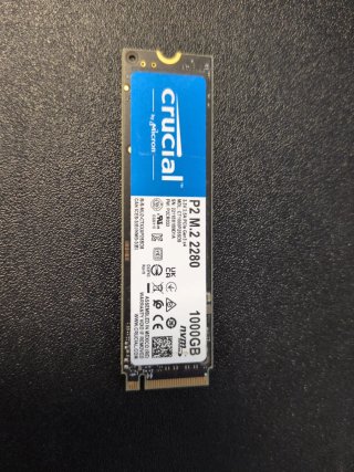 SSD Crucial P2 1TB NVMe PCIe Gen3 x4