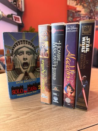 Lote 5 Películas VHS Años 90