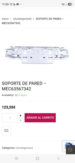 Soporte de Pared LG OLED MEC63567342
