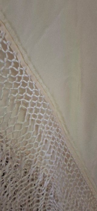 Mantón de Manila Seda Natural Antiguo