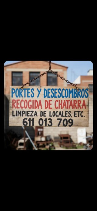 Servicio de limpieza y retirada de escombro ychata