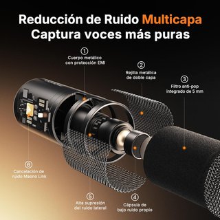 Micrófono MAONO PD100 Gen2S con Brazo