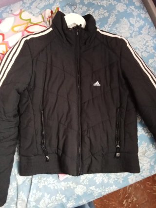 Chaqueta Adidas Mujer Negra y Blanca