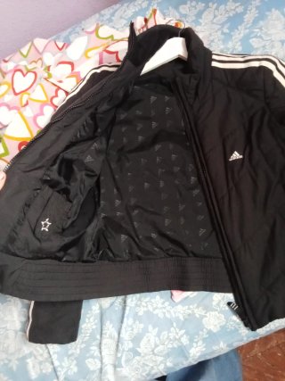 Chaqueta Adidas Mujer Negra y Blanca