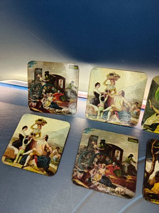 8 Posavasos Goya 9,5x9,5 cm