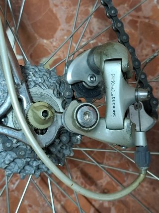 Bicicleta de carreras azul