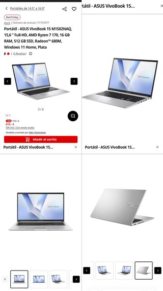 Portátil ASUS VivoBook 15 M1502NAQ
