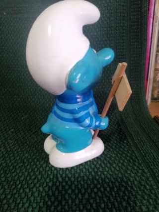 Figura hucha  Pitufo Azul