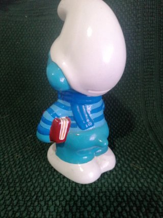 Figura hucha  Pitufo Azul
