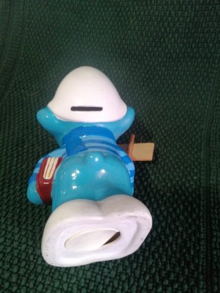 Figura hucha  Pitufo Azul