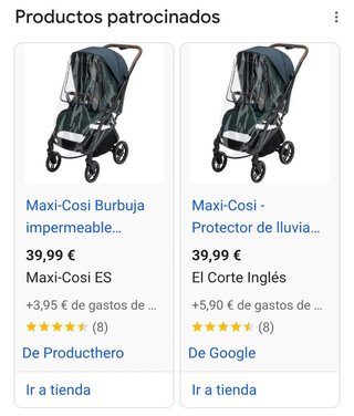 Burbuja impermeable para carrito Maxi Cosi