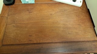 Escritorio de madera maciza 1.20x55 cm.