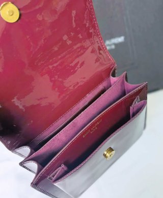 Bolso YSL Sunset Charol Rojo Dorado
