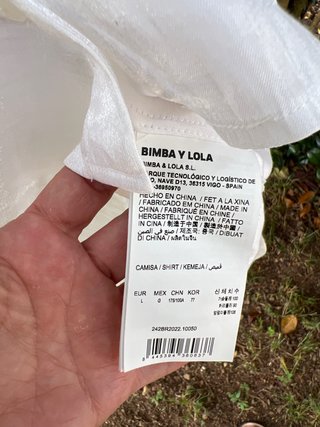 Camisa blanca BIMBA Y LOLA