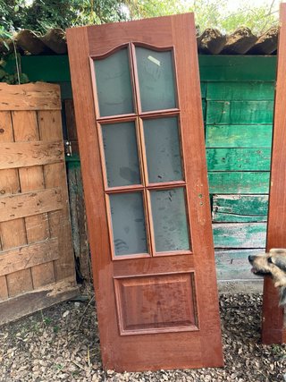 Puertas de Sapeli con Cristales (2 unidades)