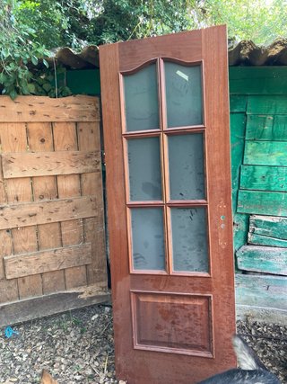 Puertas de Sapeli con Cristales (2 unidades)