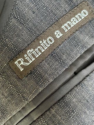 Completo Senzounico lino uomo marrone