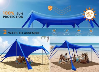 Carpa Playa Familiar UPF50+ Acemall 3x3x2M