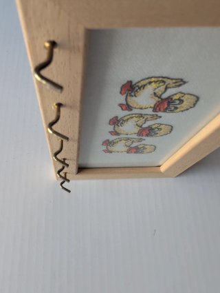 Appendi Chiavi con Paperelle Ricamate