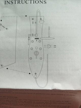 Columna de baño cristal azul