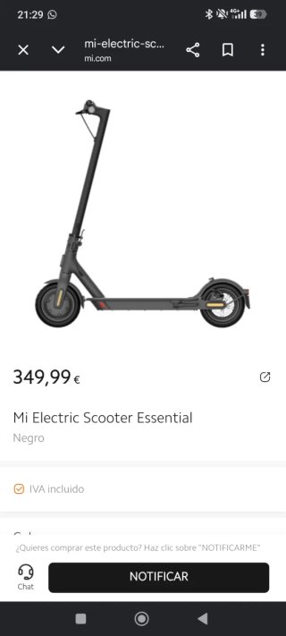 Patinete Eléctrico Xiaomi