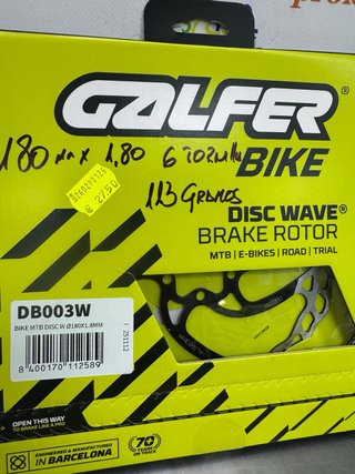 Disco Freno Galfer 180mm 6 Tornillos