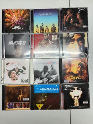 Lote 68 CDs + DVDs Hip Hop Rap R&B