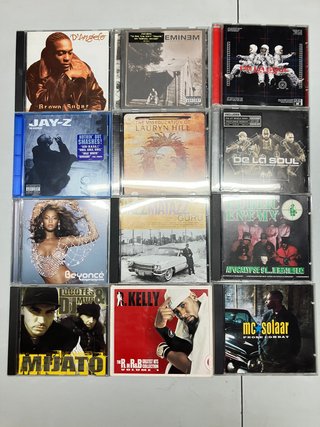 Lote 68 CDs + DVDs Hip Hop Rap R&B