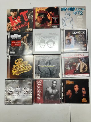 Lote 68 CDs + DVDs Hip Hop Rap R&B