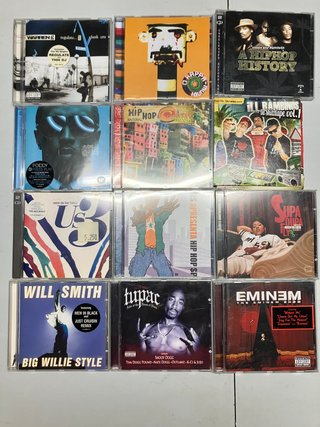 Lote 68 CDs + DVDs Hip Hop Rap R&B