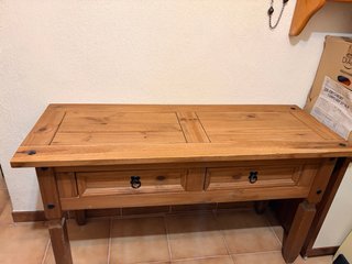 Escritorio rústico de madera