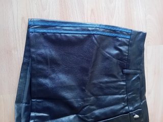 Pantalon corto piel
