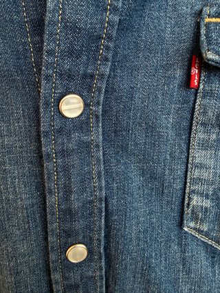 Camisa LEVIS azul vaquera manga larga talla L