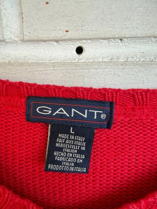 Sueter rojo algodón GANT talla L