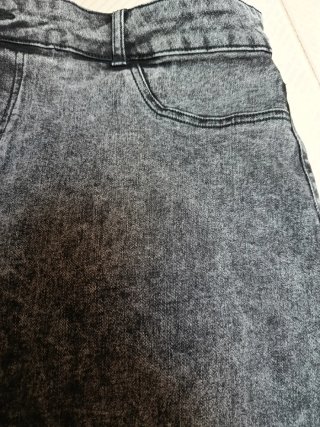 Gonna in denim effetto stone washed