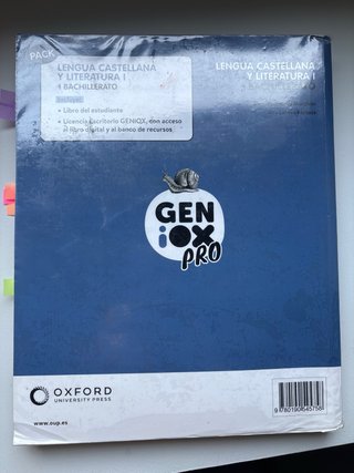Lengua castellana y literatura I. Libro del est...