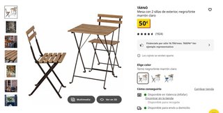Pack 2 Sillas Jardín Plegables